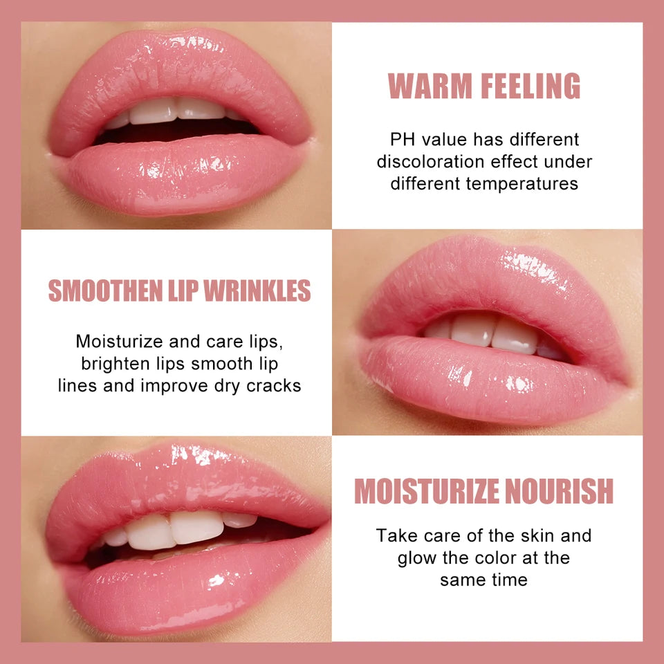 Color Changing Jelly Lipstick Waterproof Non-stick Cup Long Lasting Moisturizing Lip Balm Anti-fade Beauty Lip Makeup