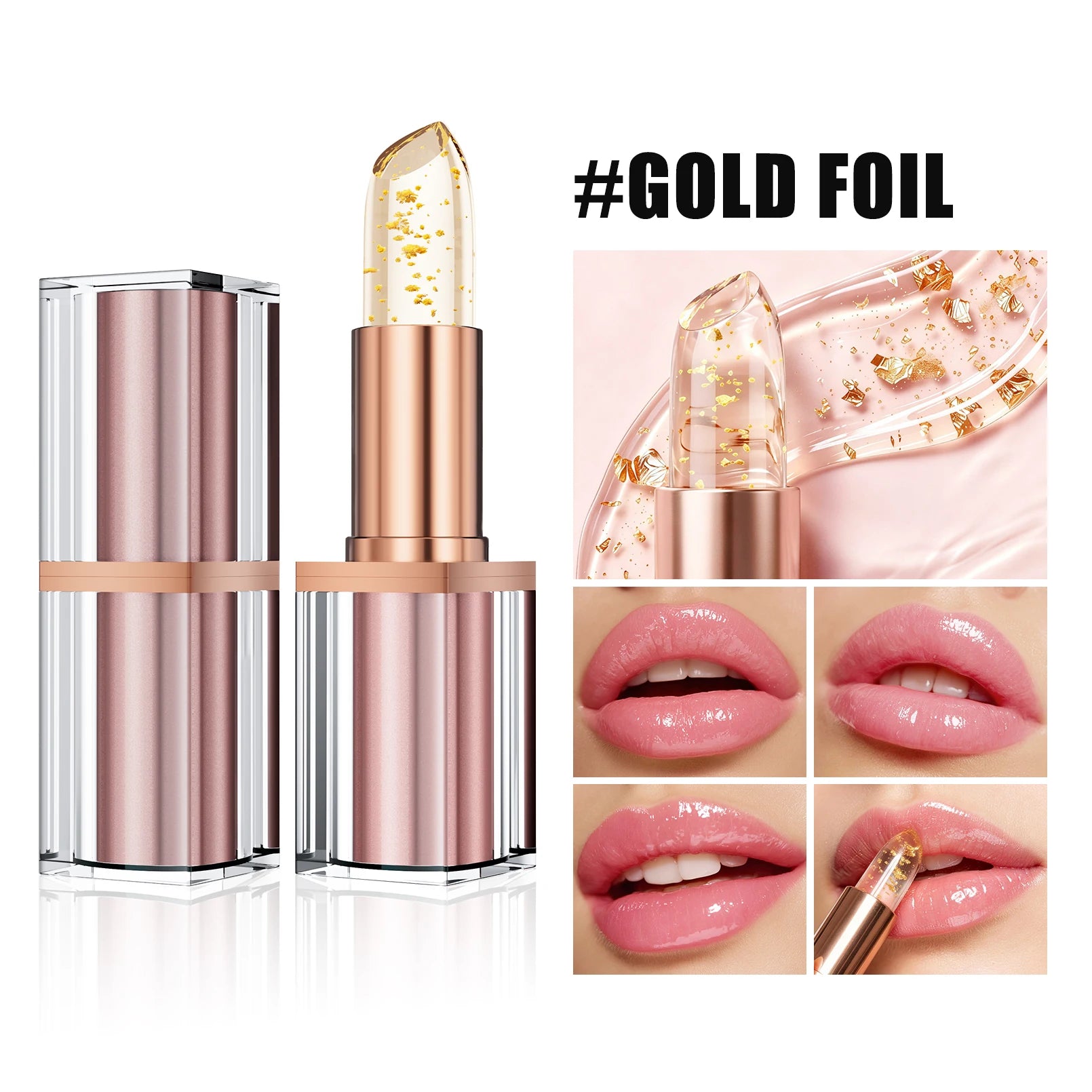 Color Changing Jelly Lipstick Waterproof Non-stick Cup Long Lasting Moisturizing Lip Balm Anti-fade Beauty Lip Makeup