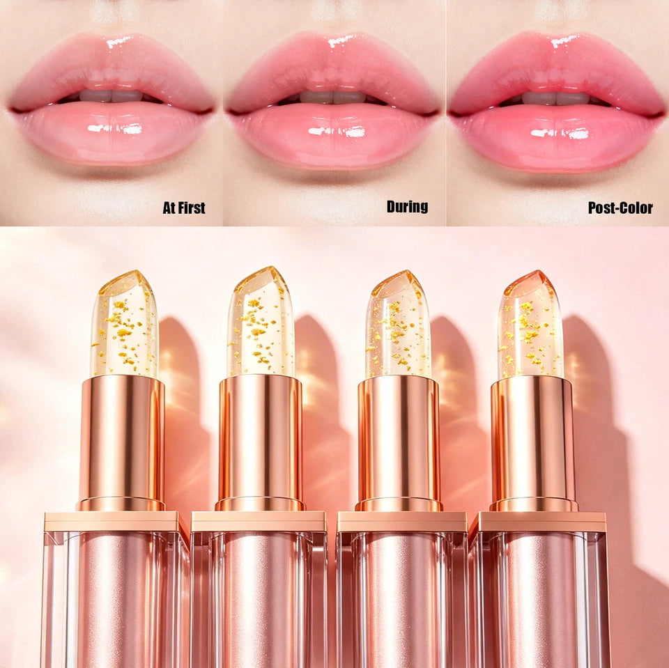 Color Changing Jelly Lipstick Waterproof Non-stick Cup Long Lasting Moisturizing Lip Balm Anti-fade Beauty Lip Makeup