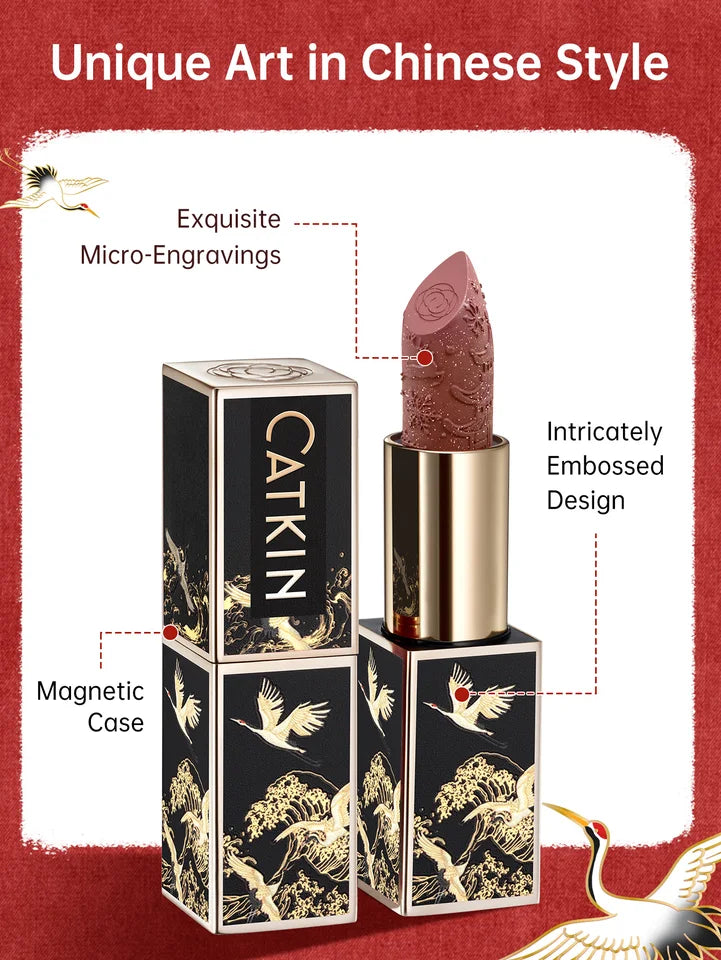CATKIN Makeup Velvet Matte Lipstick, Hydrating Satin Long Lasting lipstick with Smooth and Creamy Texture