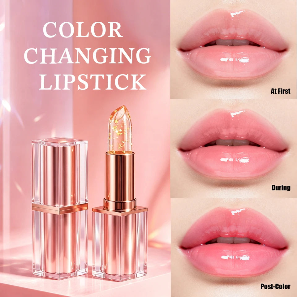 Color Changing Jelly Lipstick Waterproof Non-stick Cup Long Lasting Moisturizing Lip Balm Anti-fade Beauty Lip Makeup